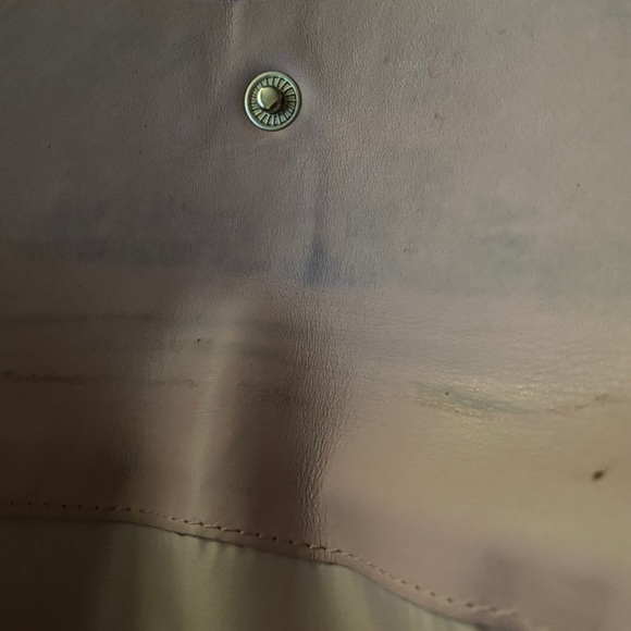 Coach Black and Pink soft Leather Checkbook Wallet with snap closure - Picture 5 of 8